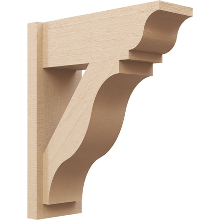 Ekena Millwork 8-in W x 22-in D x 26-in H Funston Trad Rough Cedar Woodgrain TimberThane Outlooker, Primed Tan OUTUR080X22X26FST04RCPR